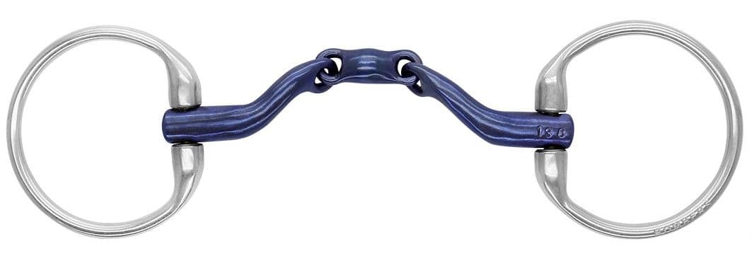 Bombers Bits dressage legal FEI approved – eggbutt titanium McHardy elliptical dressage bit