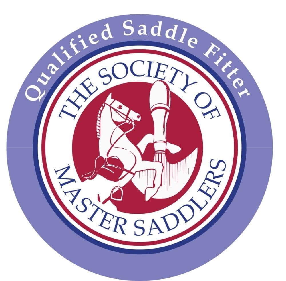 Society of Master Saddlers qualified saddle fitter badge – professional saddle fitting services