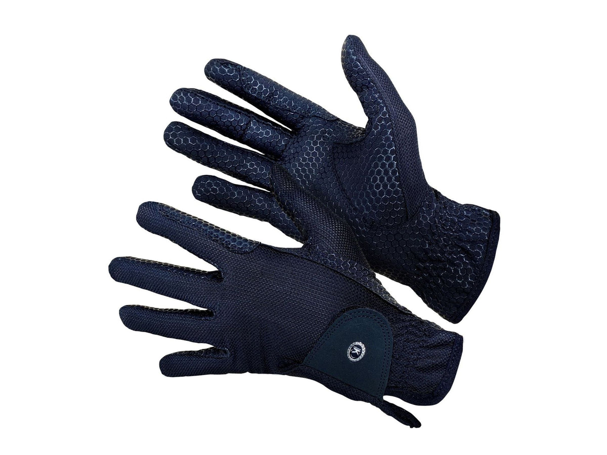 km elite silicone grip gloves - equestrian equipment