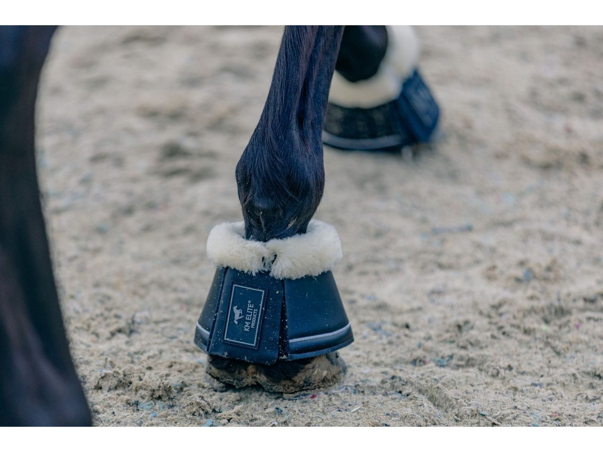 km elite teddy soft over reach boots - equestrian equipment