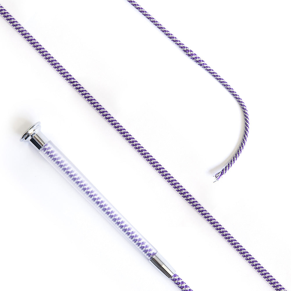 cush grip schooling whip 110cm - purple - equestrian equipment