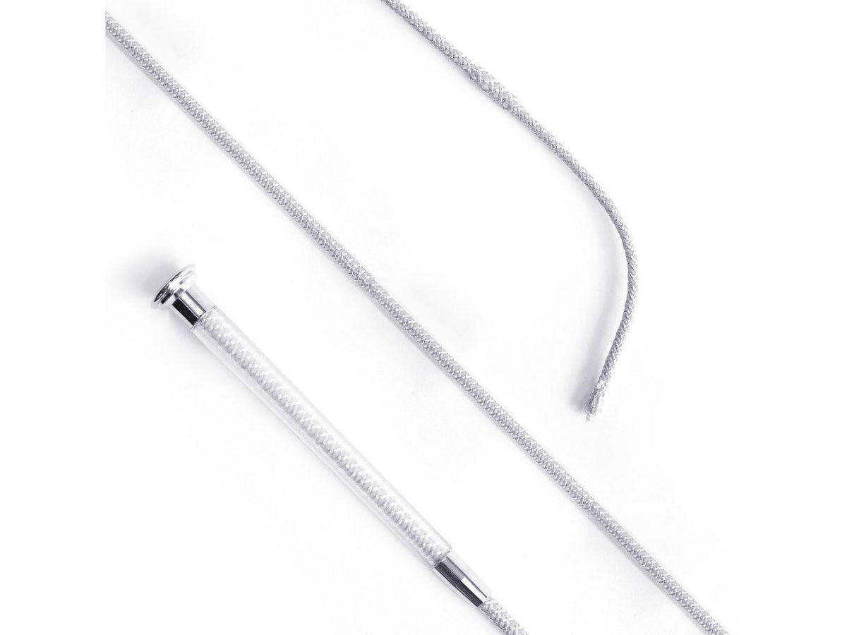 cush grip schooling whip 110cm - silver - equestrian equipment