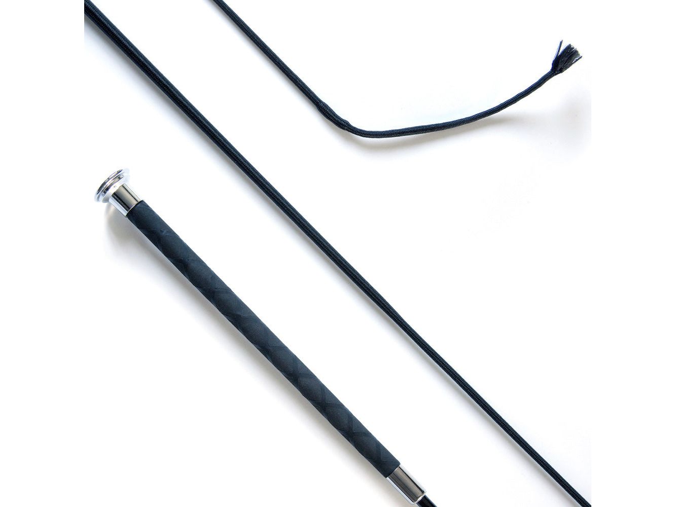 deluxe balanced schooling whip 110cm - equestrian equipment