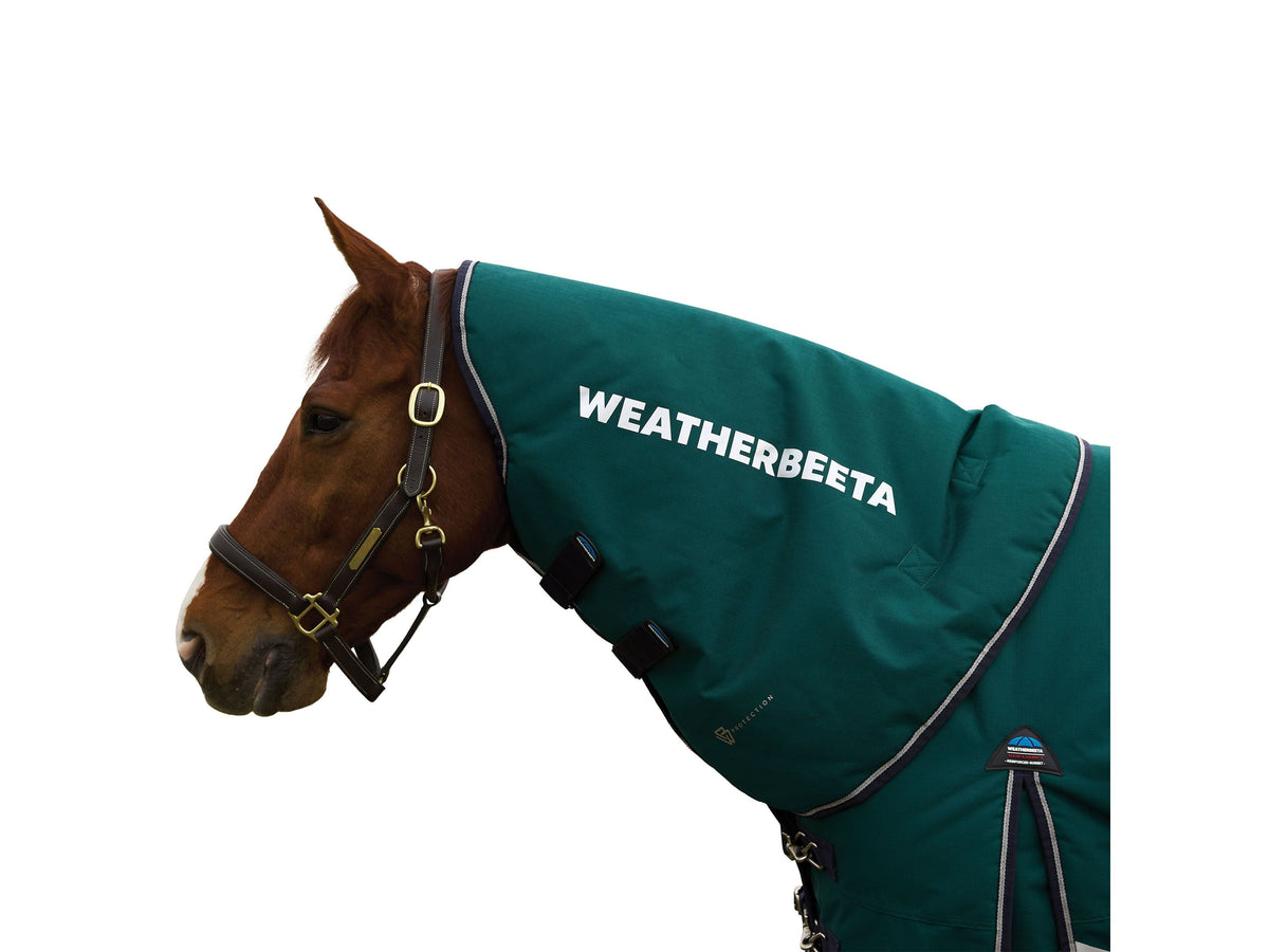 WeatherBeeta ComFiTec Plus Dynamic Turnout Neck Cover 0g in Forest Green/Navy
