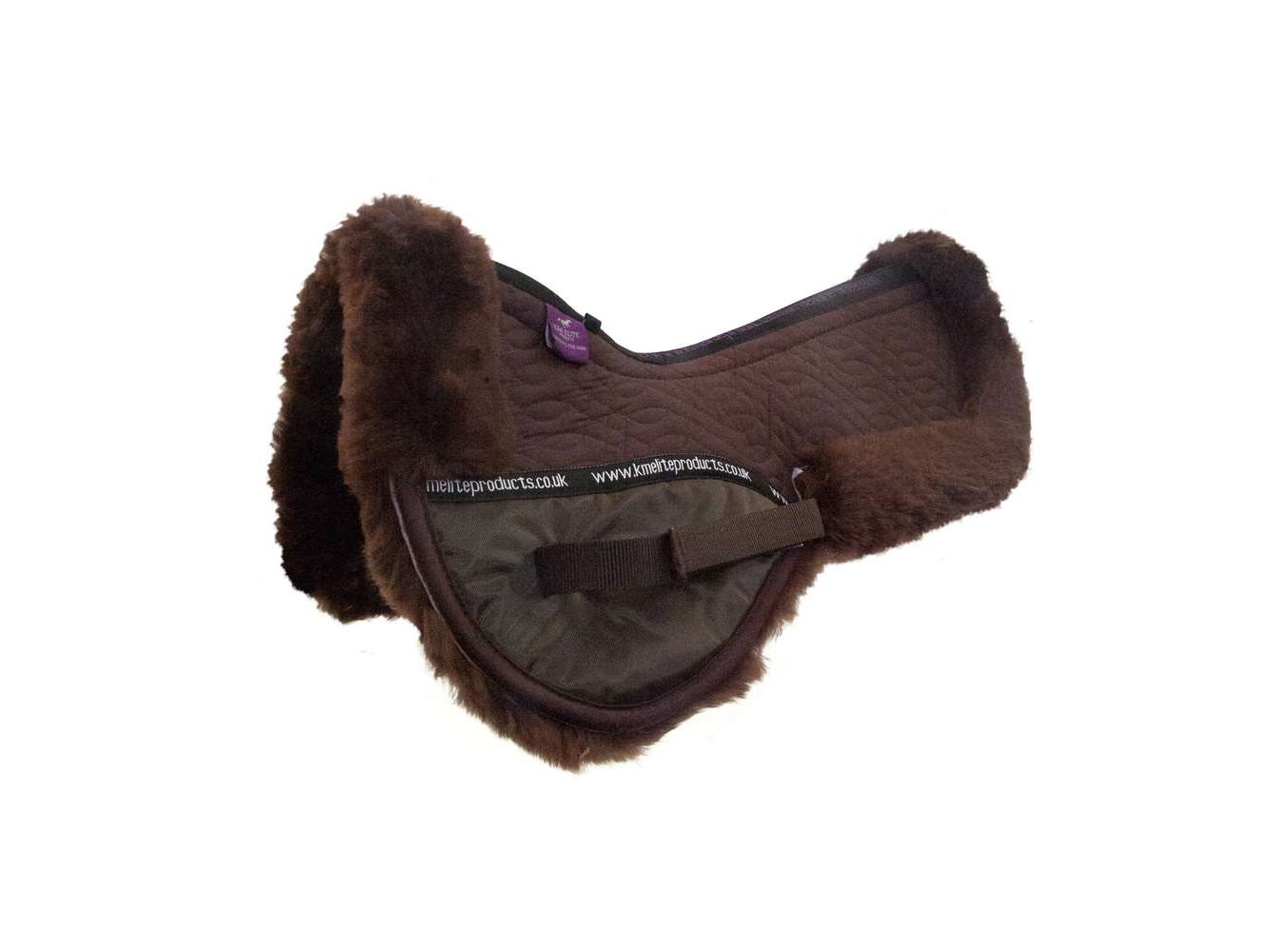 high wither half pad brown-brown - equestrian equipment