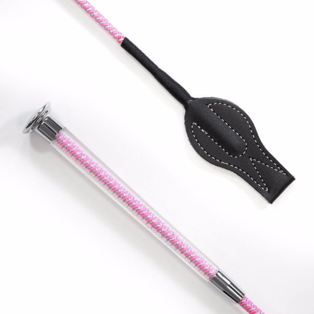 junior cush grip whip hot pink - equestrian equipment
