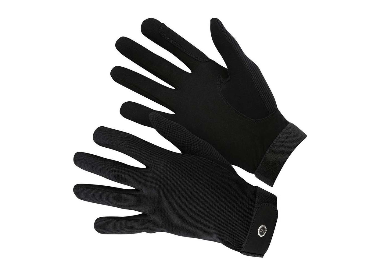 km elite all rounder gloves black - equestrian equipment