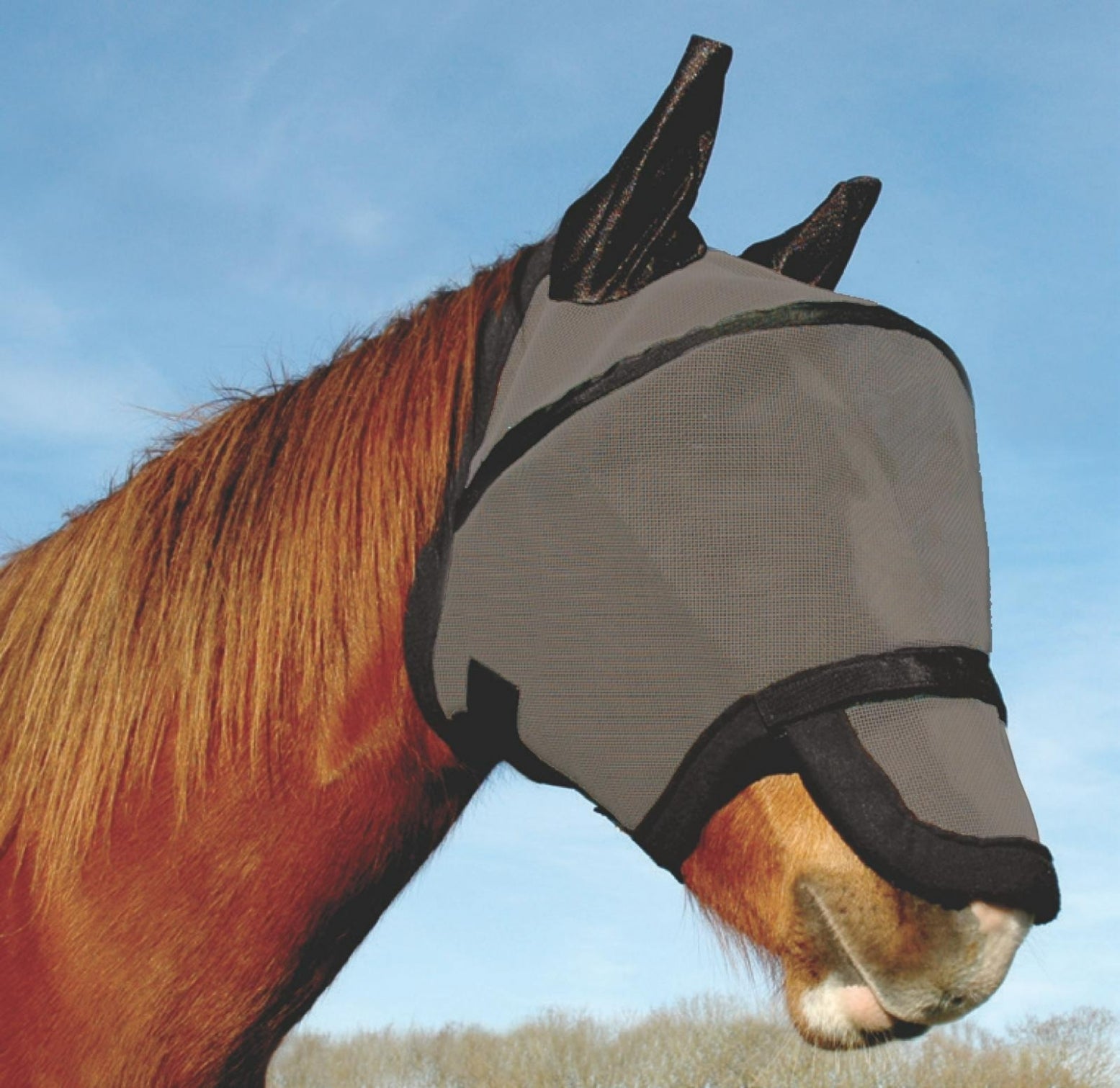 km elite space fly mask - equestrian equipment