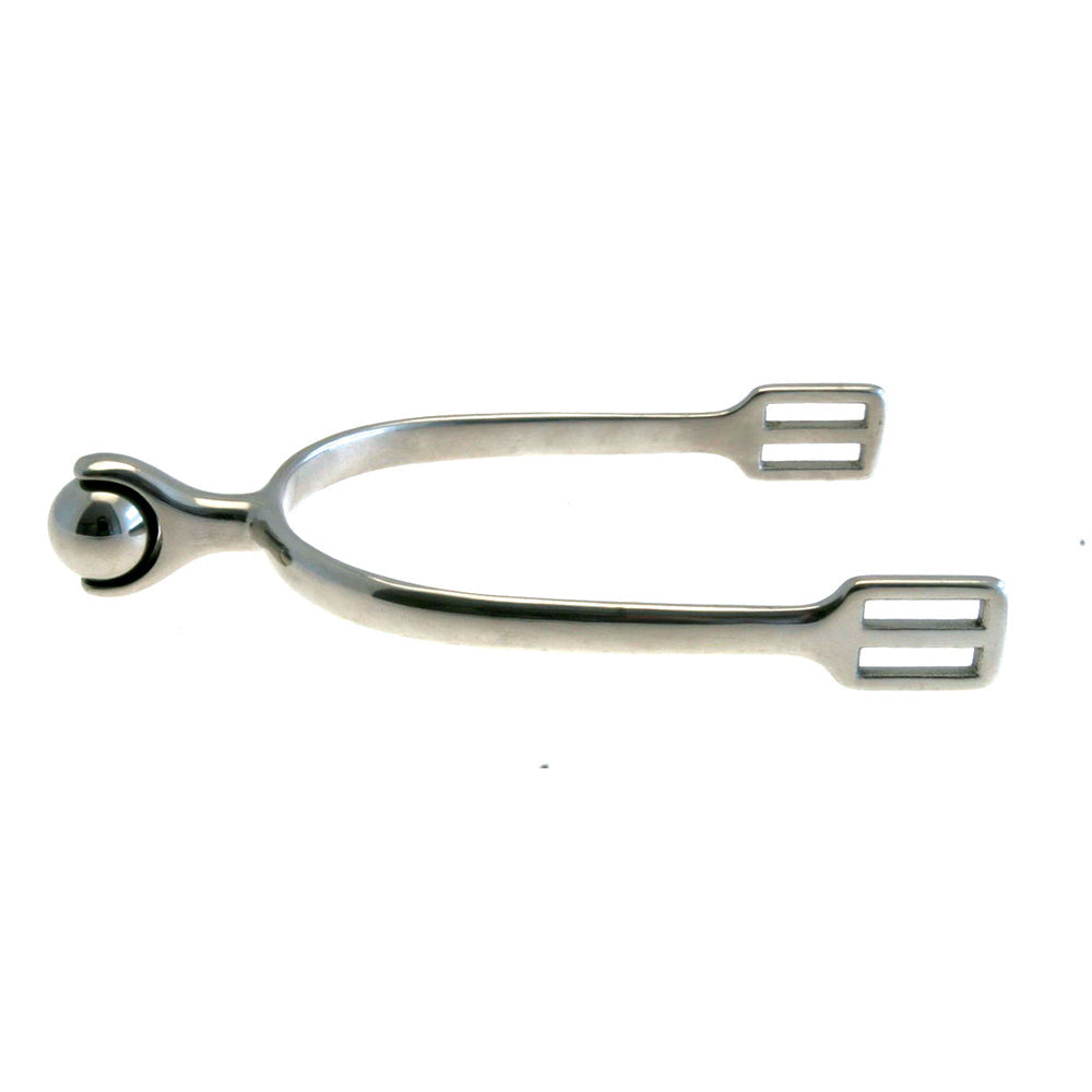 km elite stainless rollerball spurs - equestrian equipment