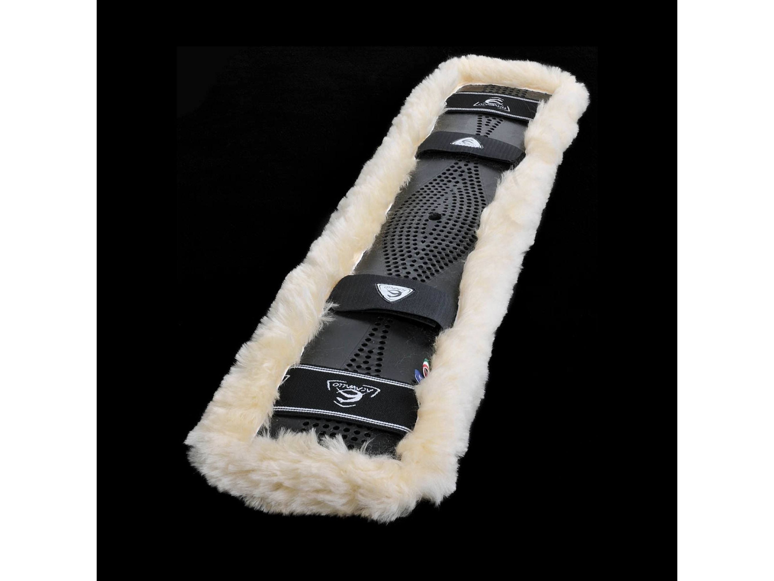 Acavallo classic gel short girth saver sheepskin - equestrian equipment