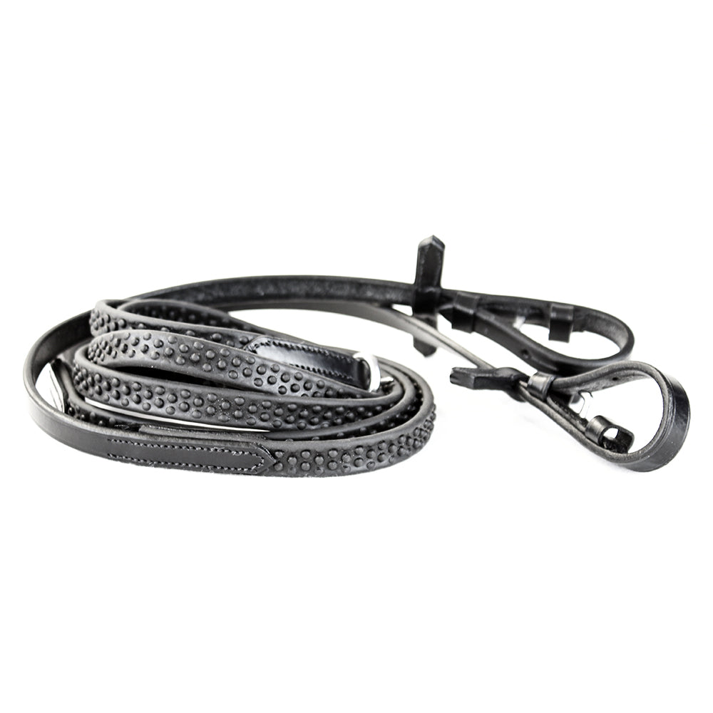 km elite pro grip eventer reins - equestrian equipment