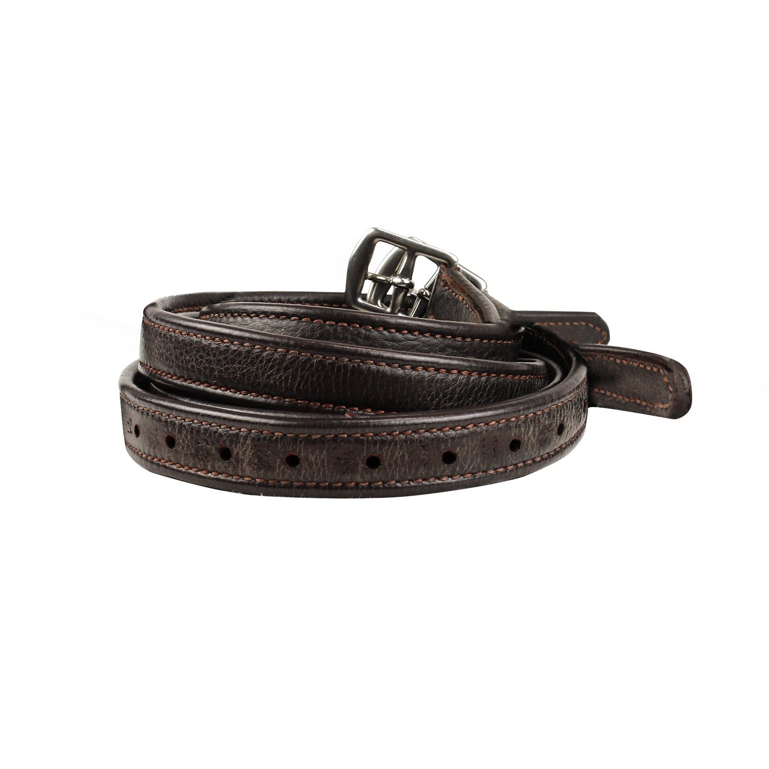 luxury stirrup leathers brown - equestrian equipment