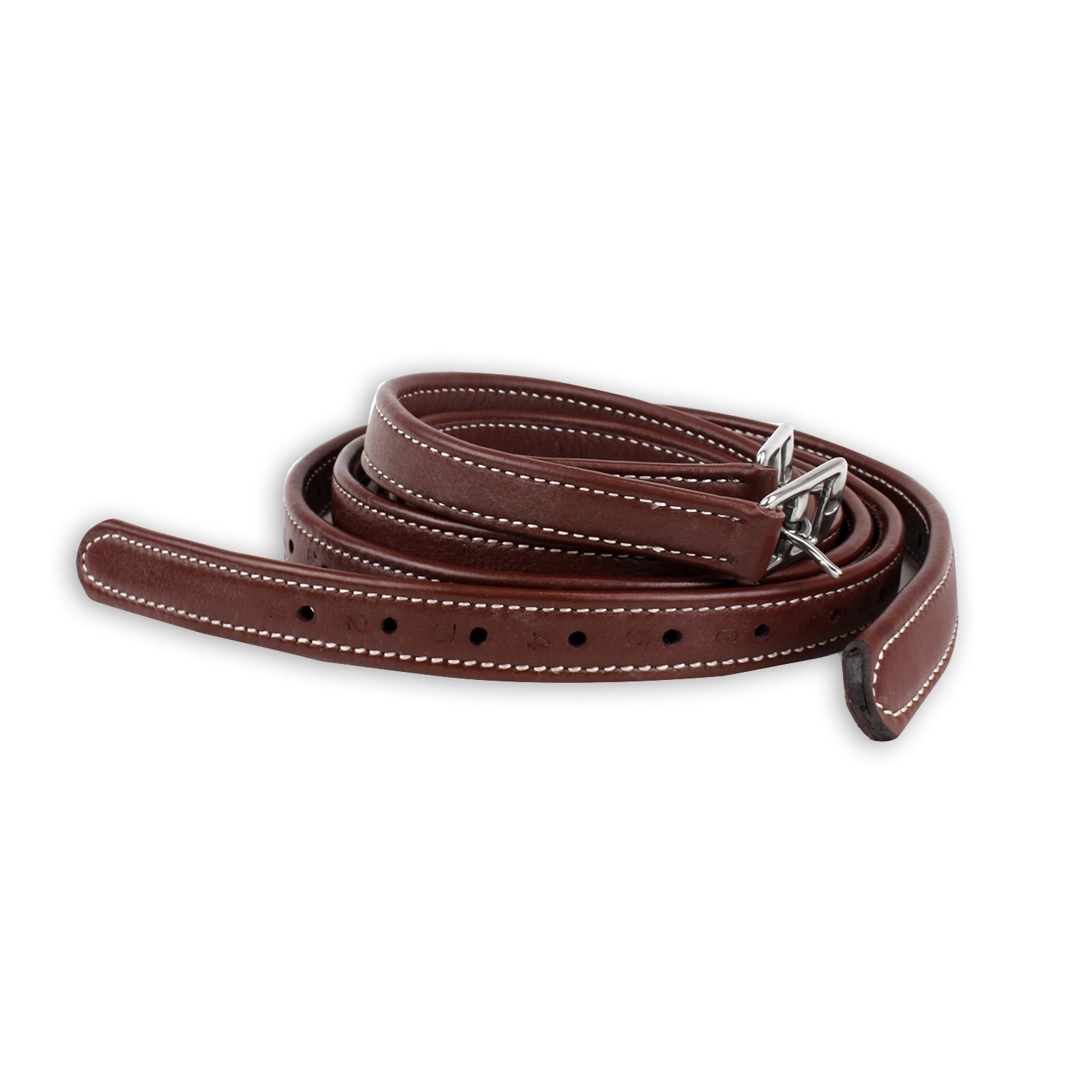 luxury stirrup leathers chestnut - equestrian equipment