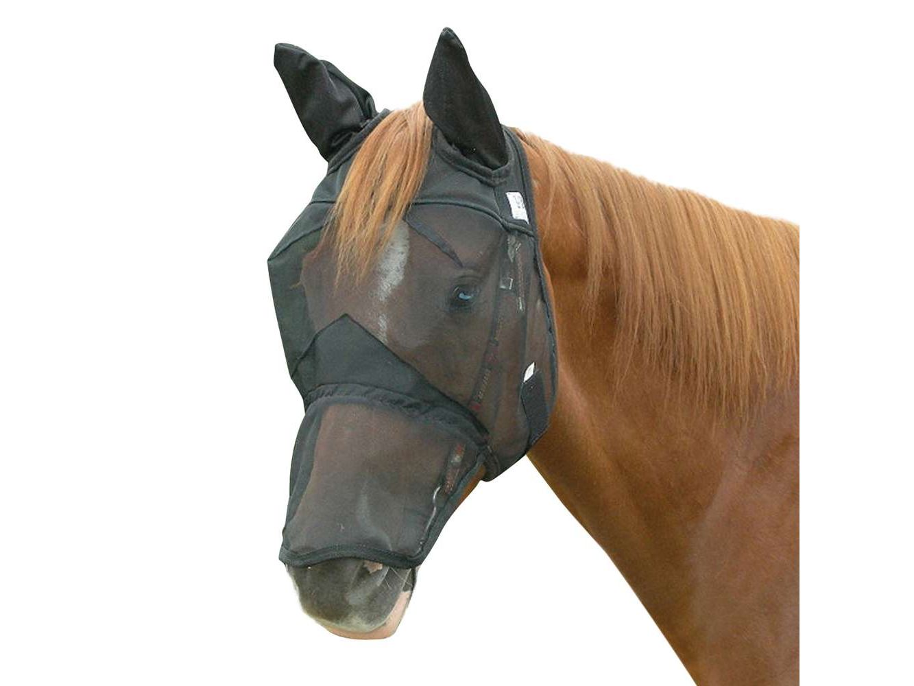 cashel crusader quiet ride fly mask - equestrian equipment