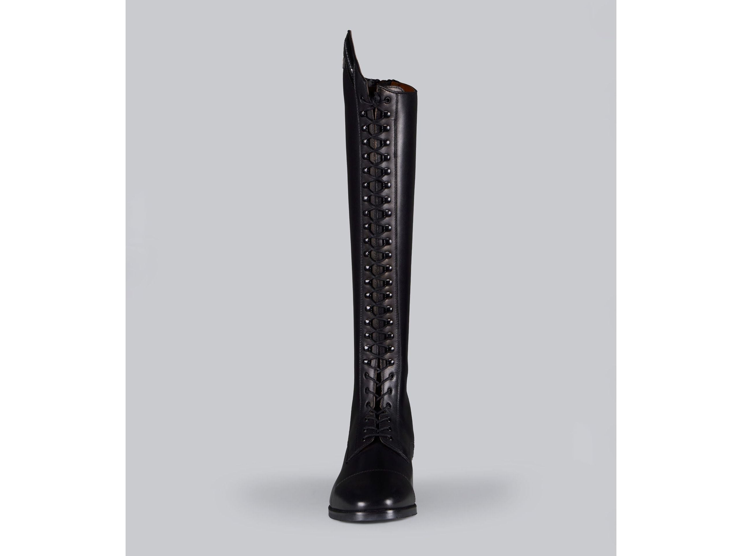 Astra Womens Lace Front Tall Leather Riding Boots