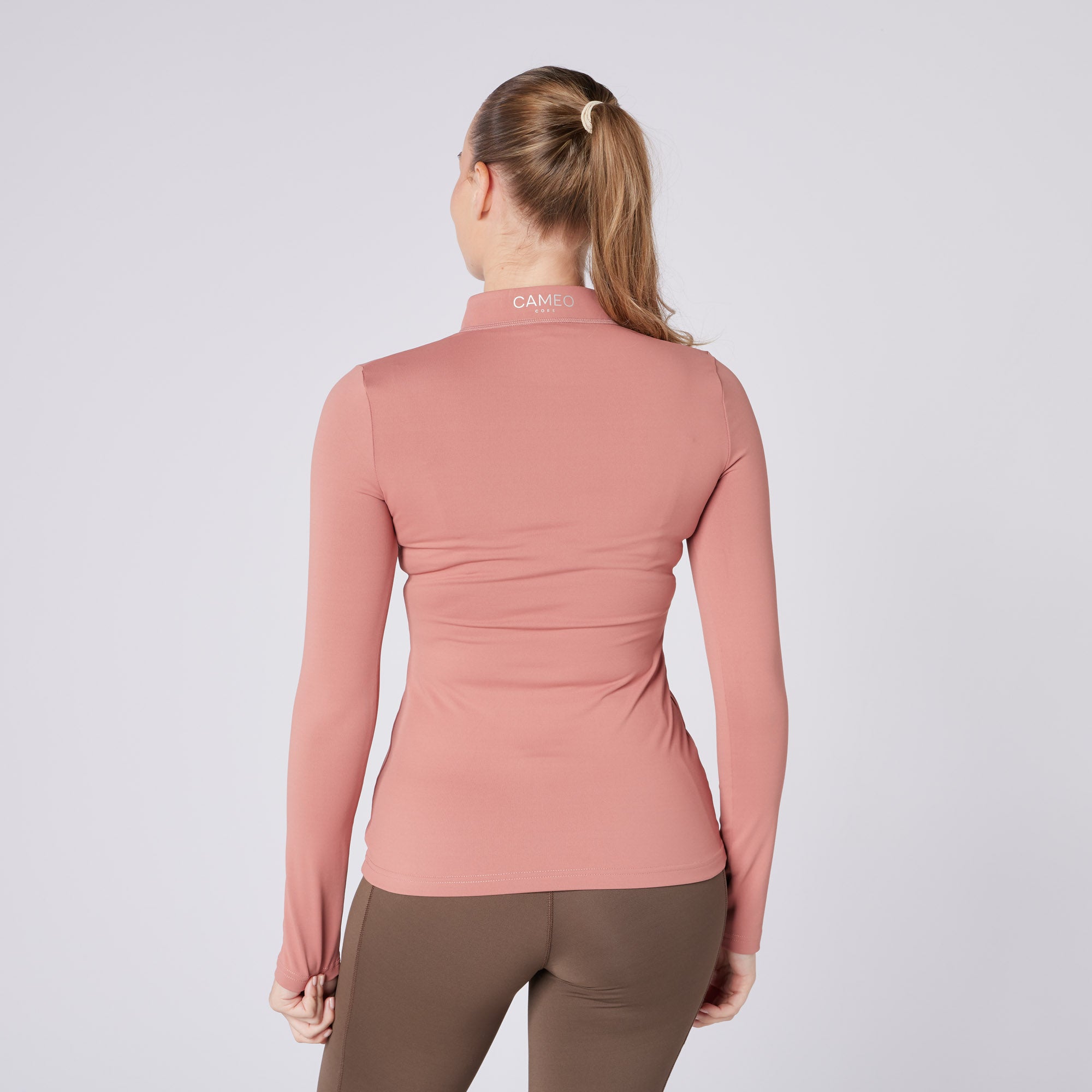 Ladies Core Long Sleeve Baselayer Dusky Pink