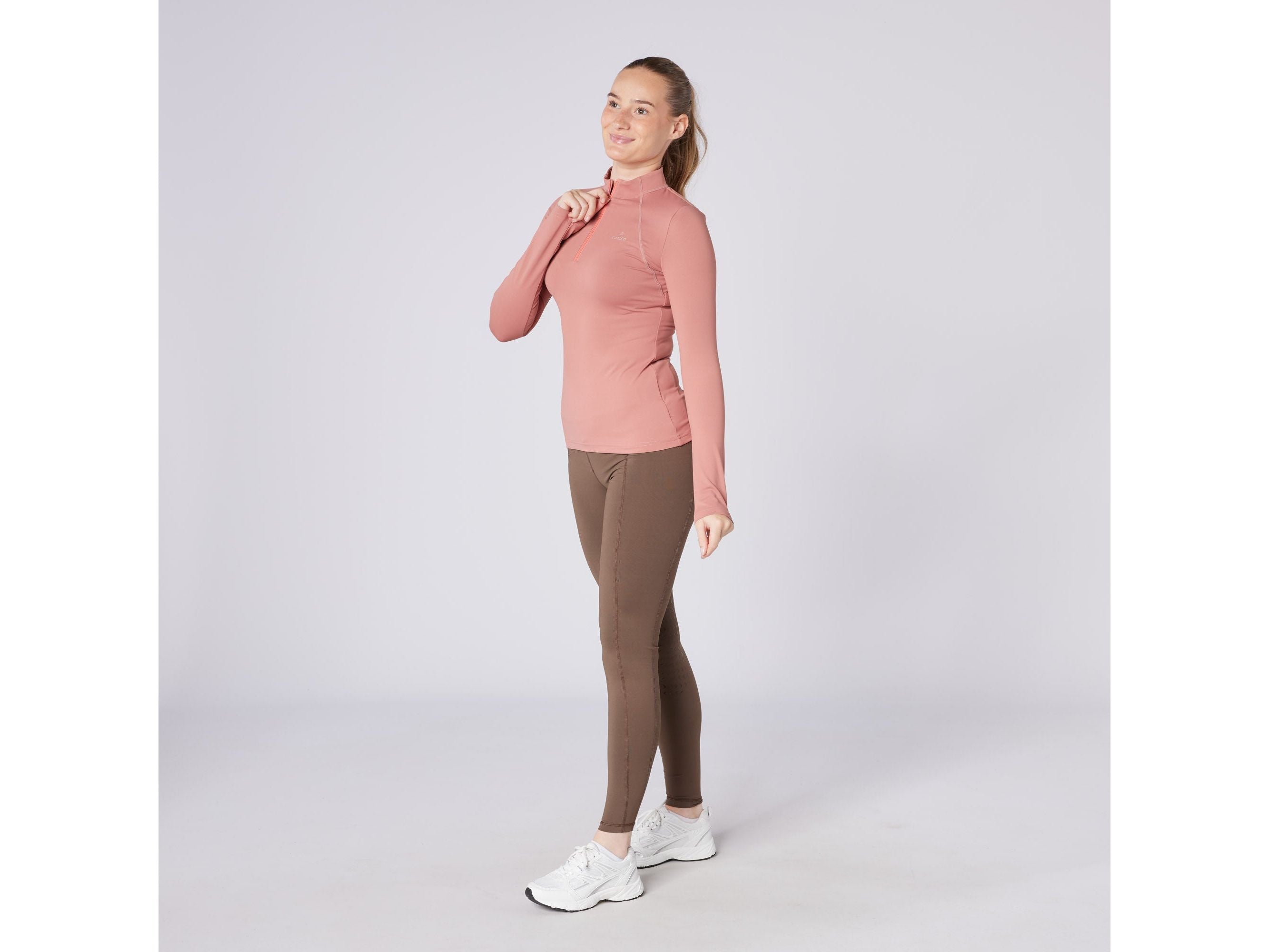 Ladies Core Long Sleeve Baselayer Dusky Pink view