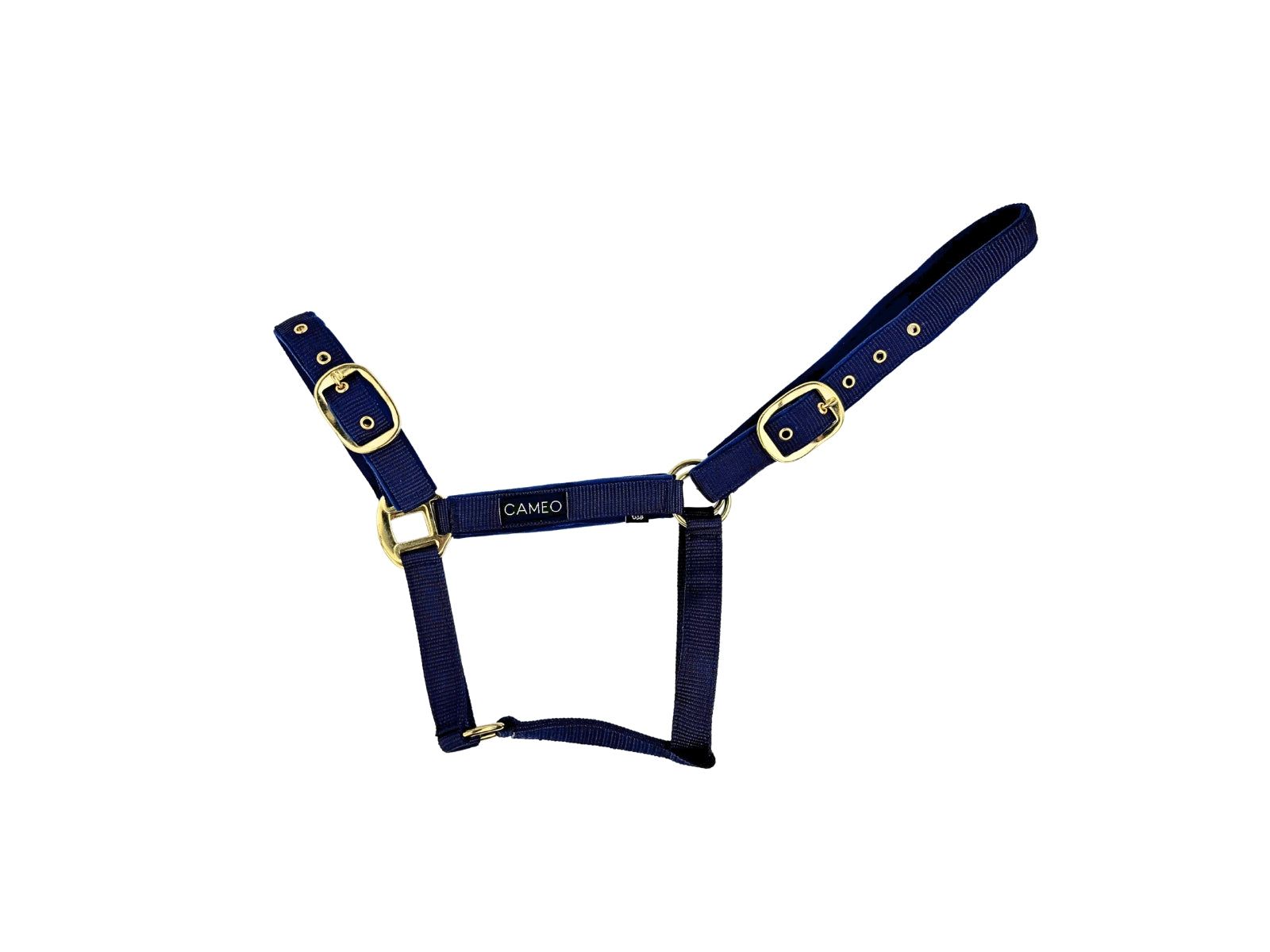 Suede Padded Headcollar angled view