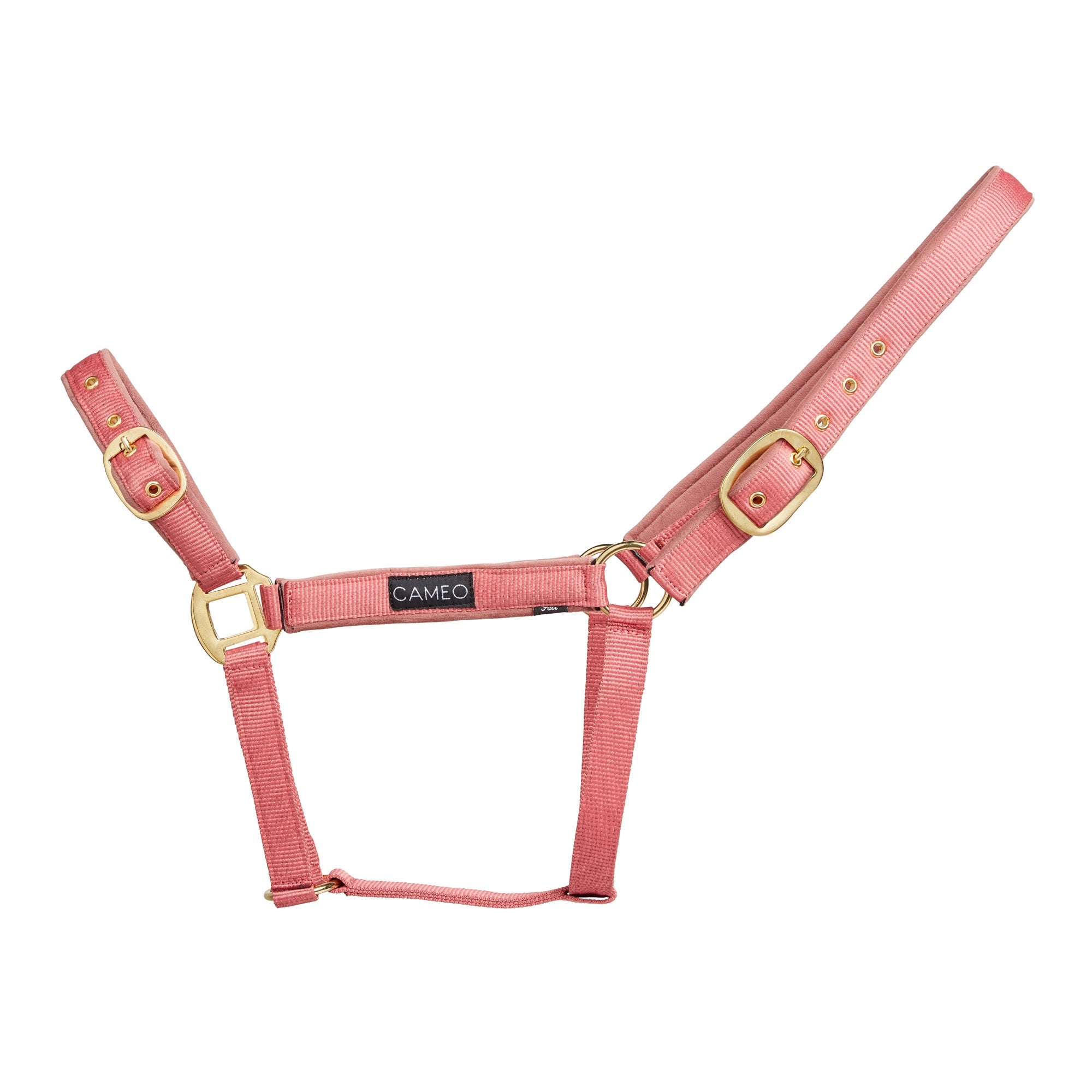 Suede Padded Headcollar Dusky pink