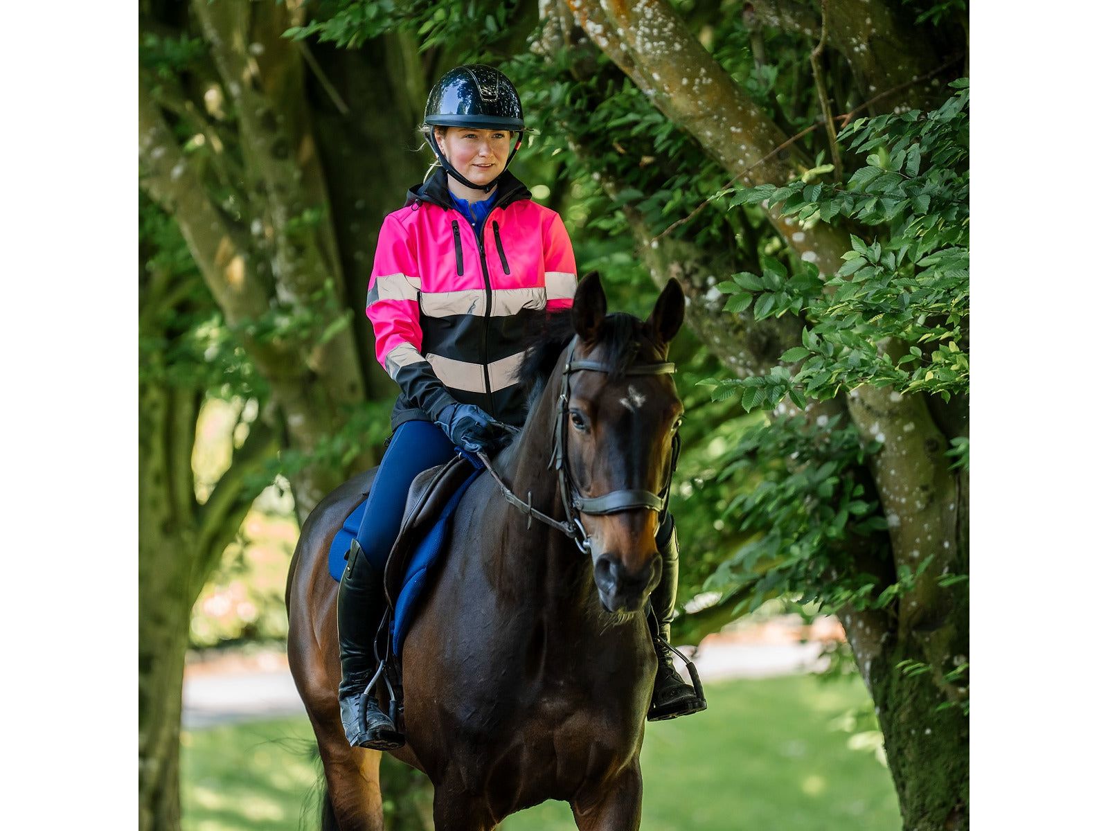 Water Repellent Hi Viz Jacket angled view