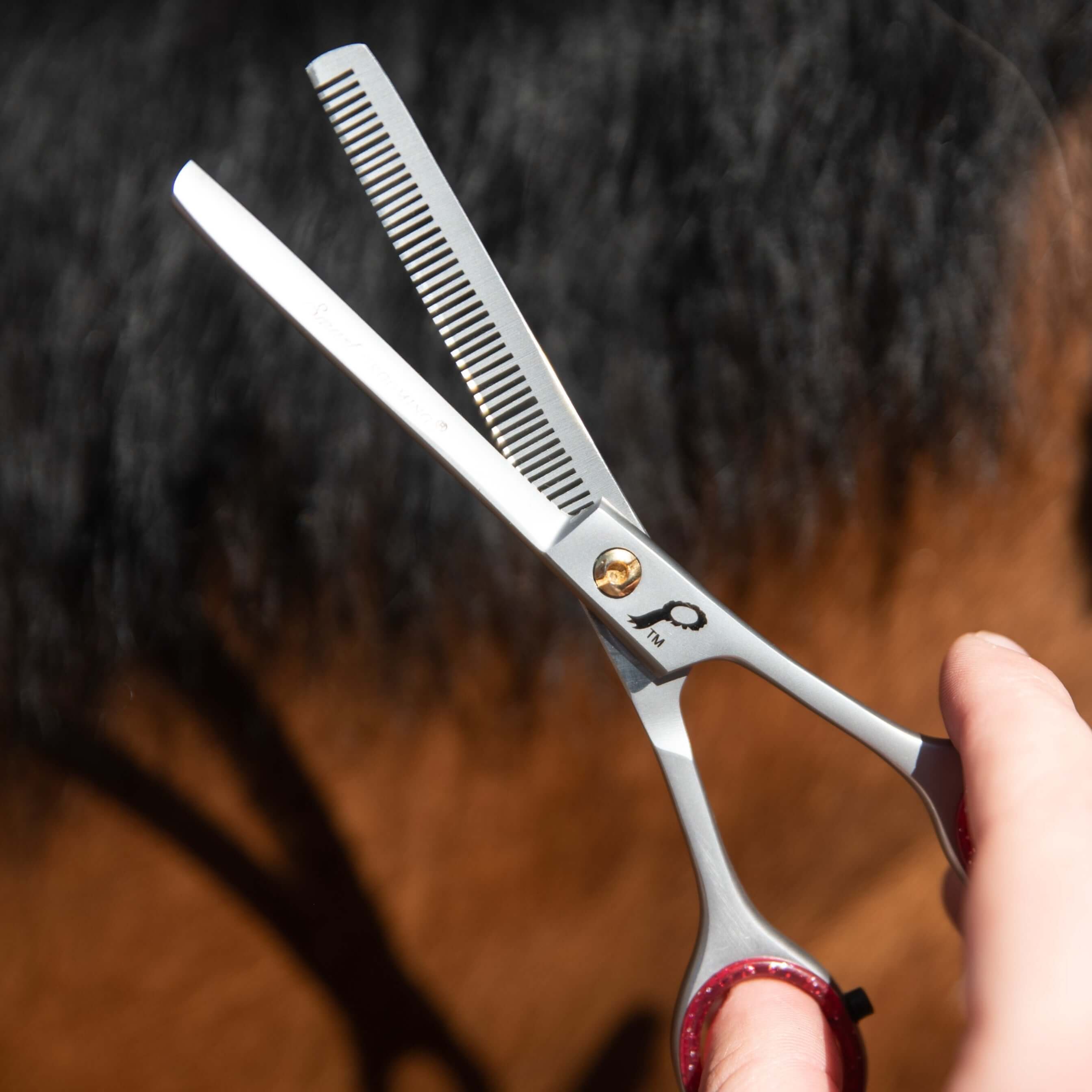 6"/15cm single leg thinning scissors - equestrian equipment