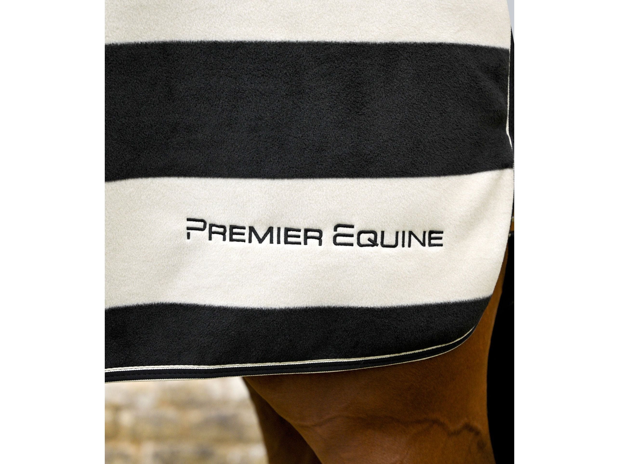 Vellus Horse Fleece Exercise Sheet Black/White Black/ White