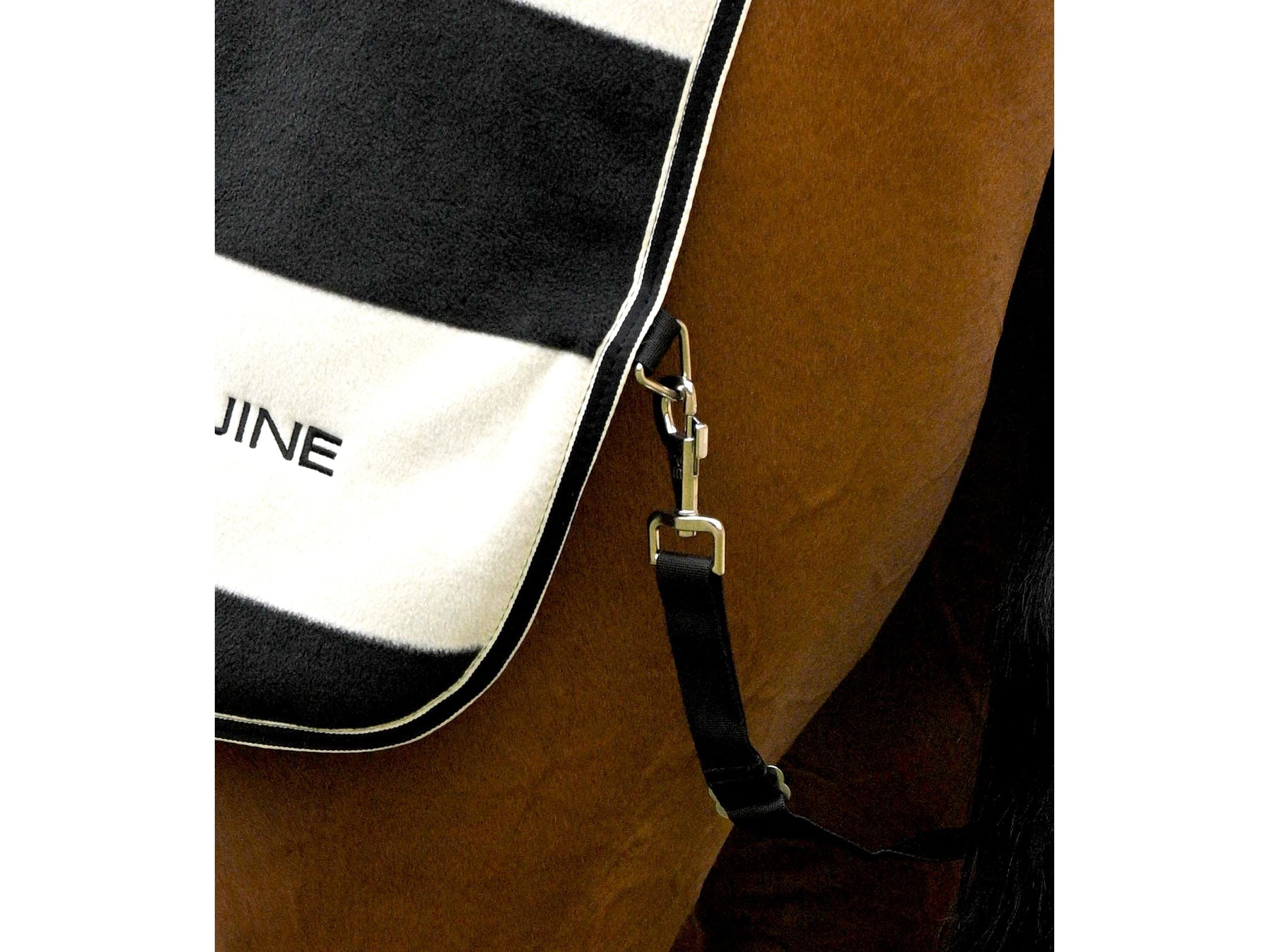 Vellus Horse Fleece Exercise Sheet Black/White Black/ White
