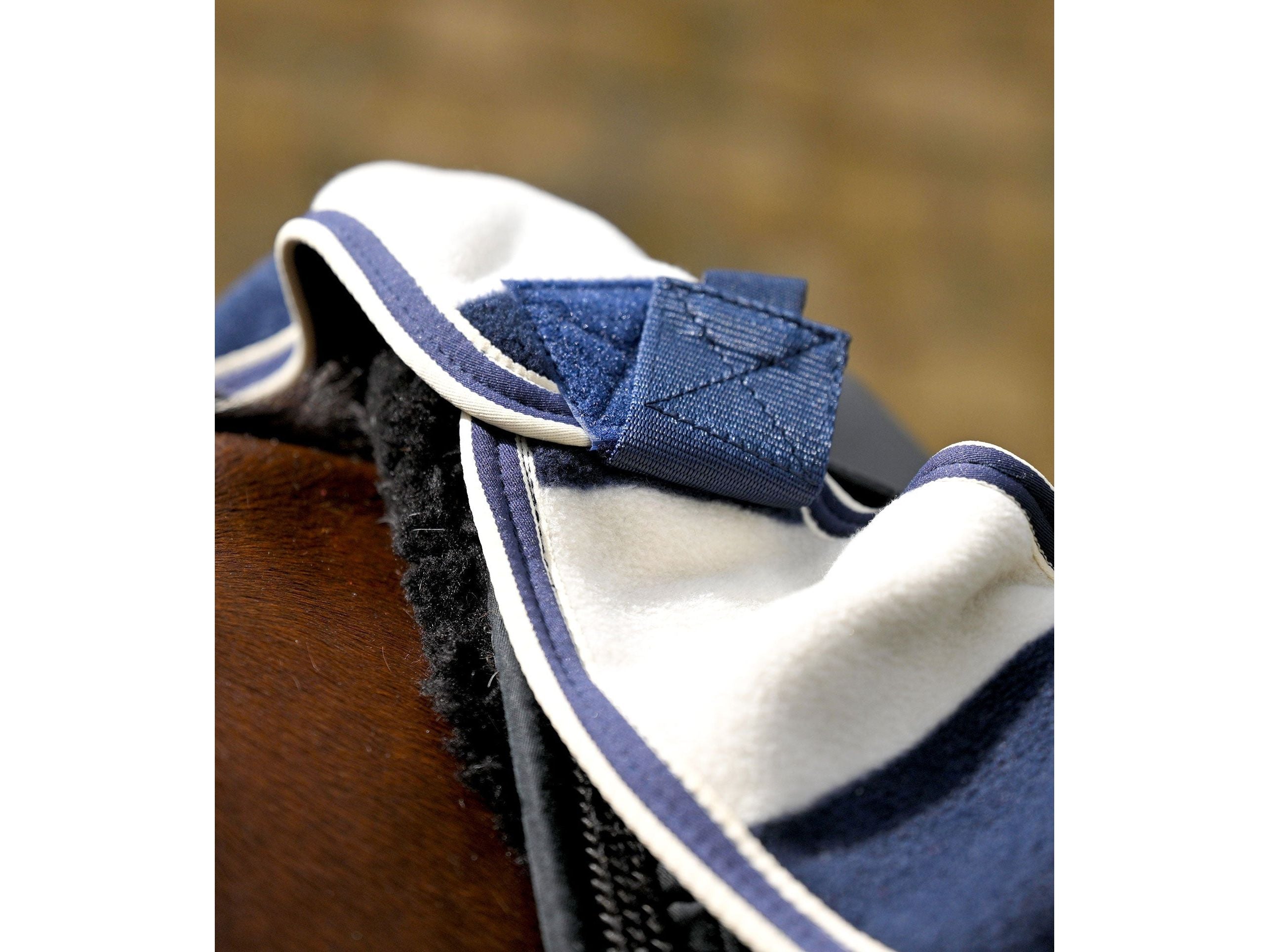 Vellus Horse Fleece Exercise Sheet Navy/White Navy/ White
