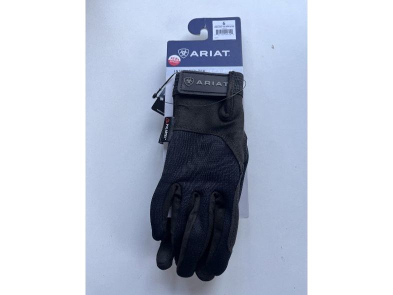 Ariat Insulated TEK Grip Gloves Size 6 Black RRP £43.00