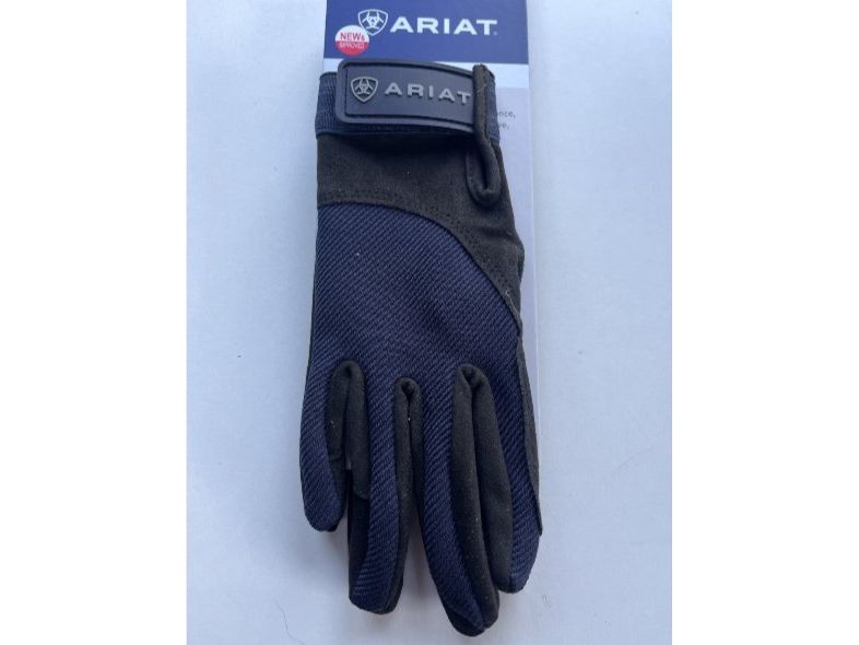 Ariat TEK Grip Gloves Size 6 Black/Blue RRP £28.00