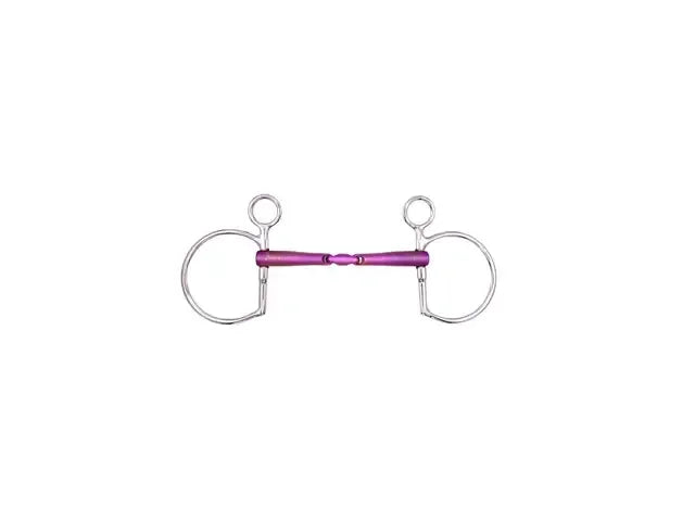 Dee Baucher double jointed snaffle in pink titanium