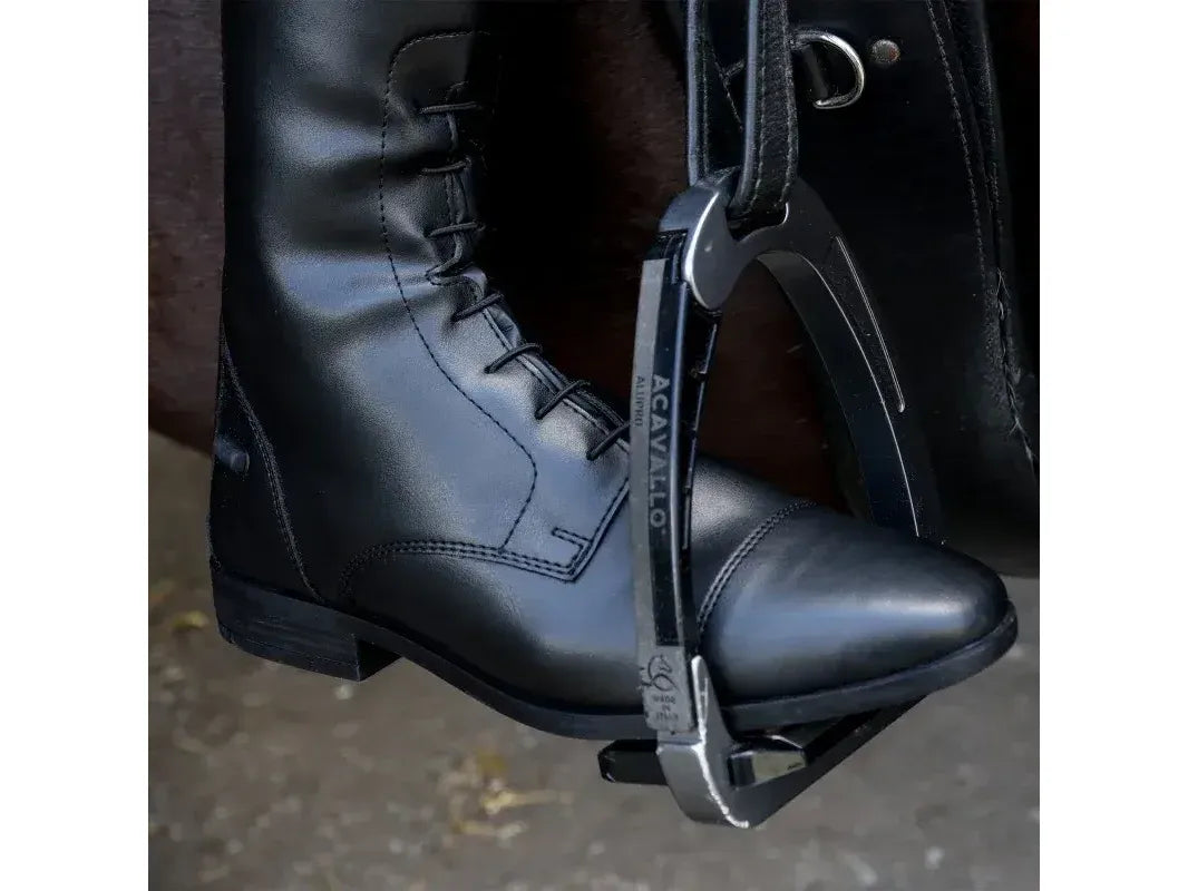 Brogini Albareto Piccino Childrens Field Tall Black Riding Boots