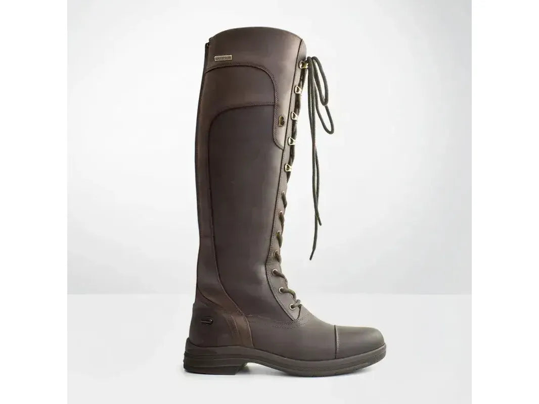 Brogini Scafel Womens Laced Tall Brown Country Boots