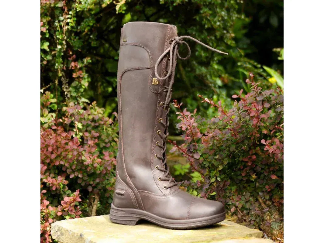 Brogini Scafel Womens Laced Tall Brown Country Boots