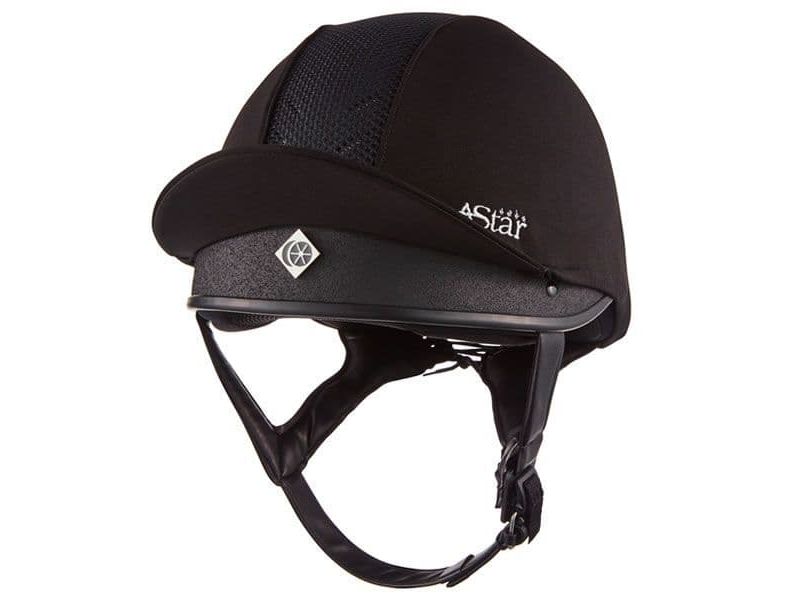 Charles Owen 4 Star Jockey Skull - Black