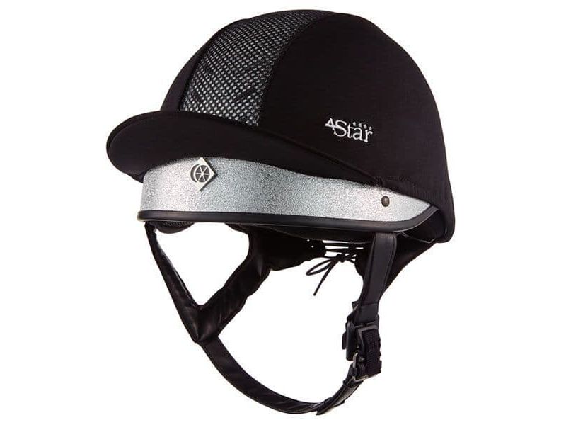 Charles Owen 4 Star Jockey Skull - Silver