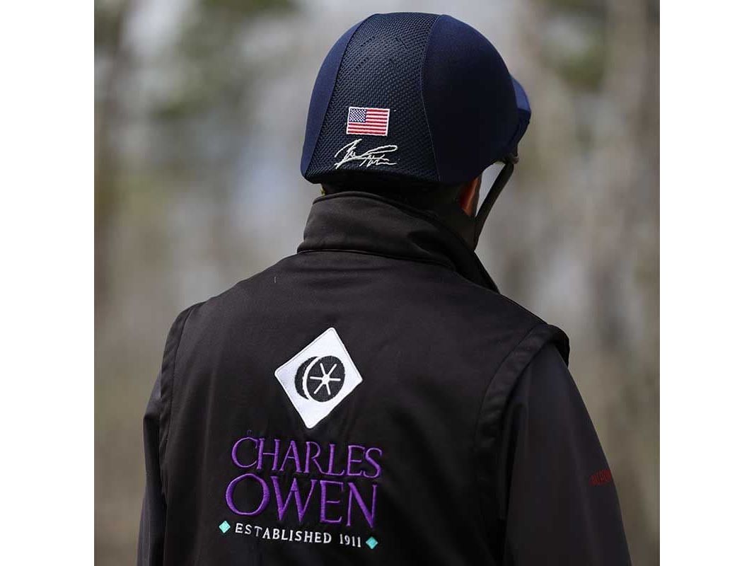 Charles Owen Boyd MS1 Pro Jockey Skull - Navy/Rose Gold