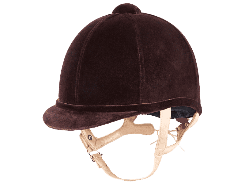 Charles Owen Fian Riding Helmet - Brown