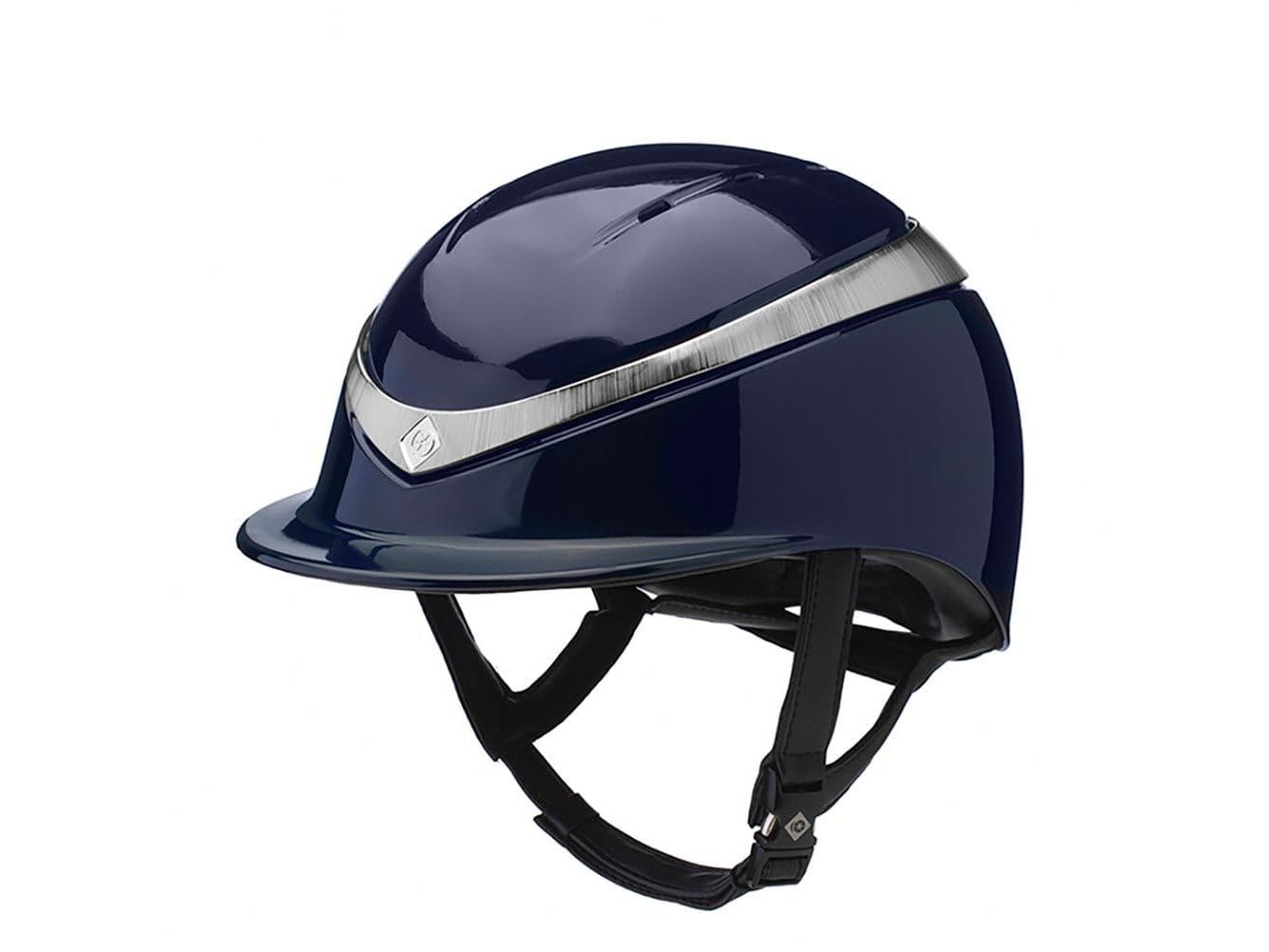 Charles Owen Halo Riding Helmet - Midnight Gloss/Platinum