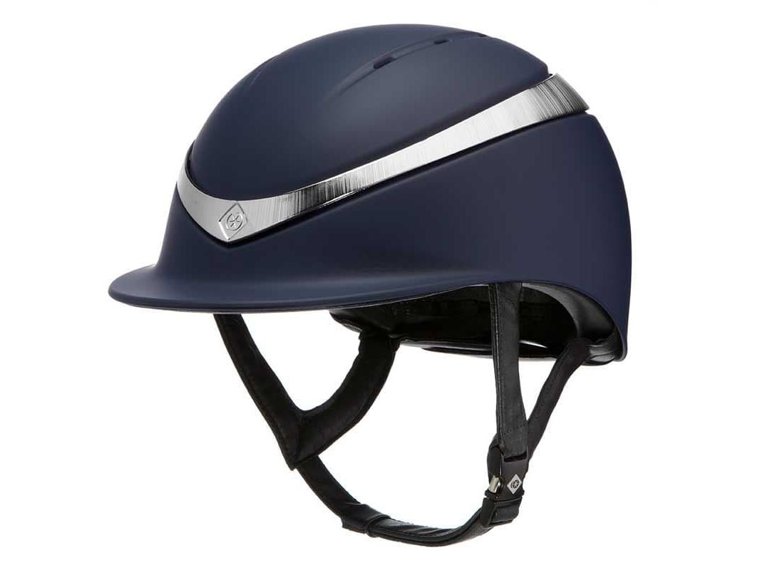 Charles Owen Halo Riding Helmet - Midnight Matte/Platinum