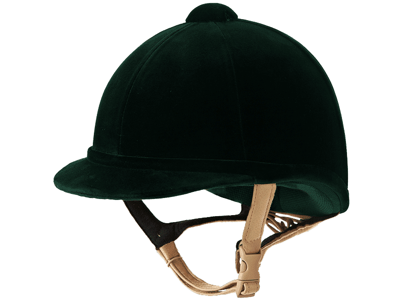 Charles Owen Hampton Riding Helmet - Green