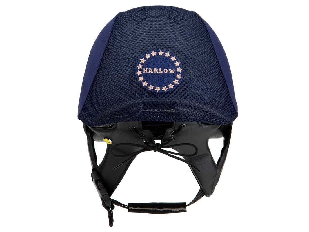 Charles Owen Harlow MS1 Pro Jockey Skull with MIPS - Navy/Rose Gold