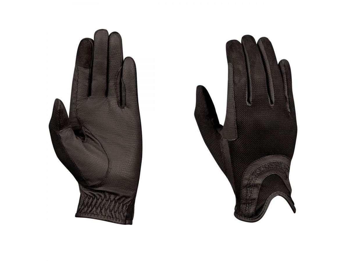 Dublin Pull On Glitter Mesh Back Riding Gloves