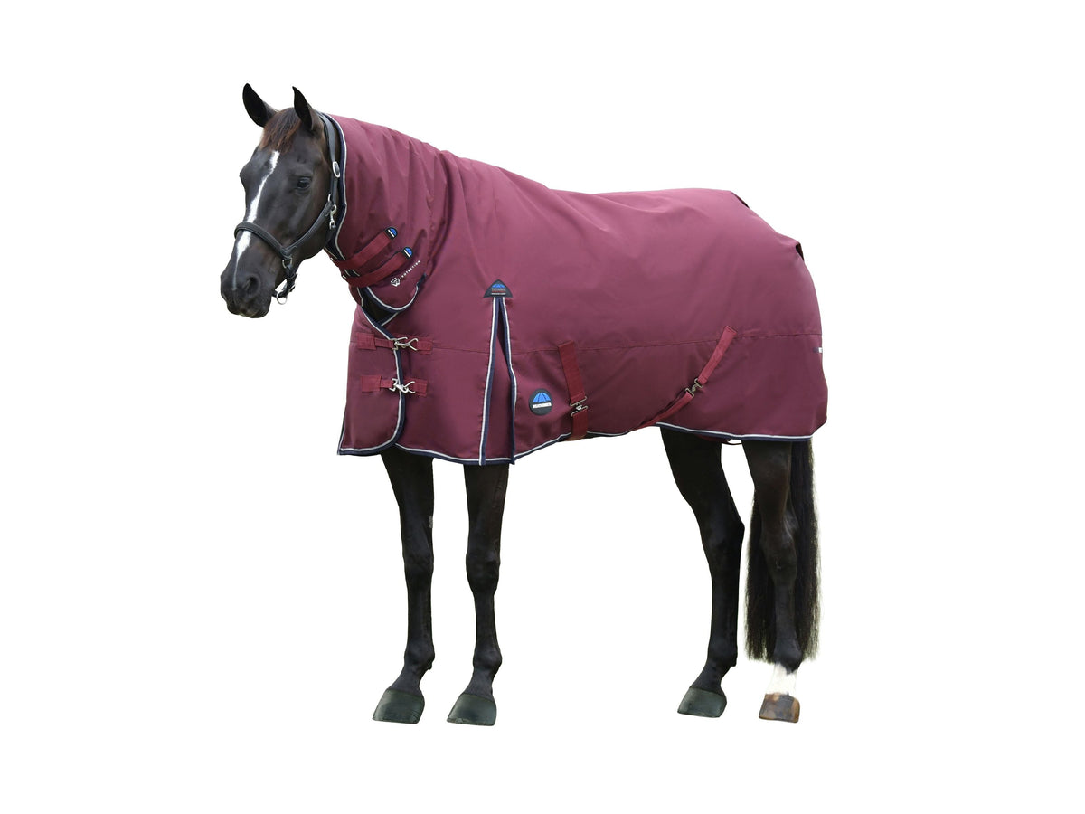 WeatherBeeta ComFiTec Essential Turnout Combo 220g in Burgundy/Navy