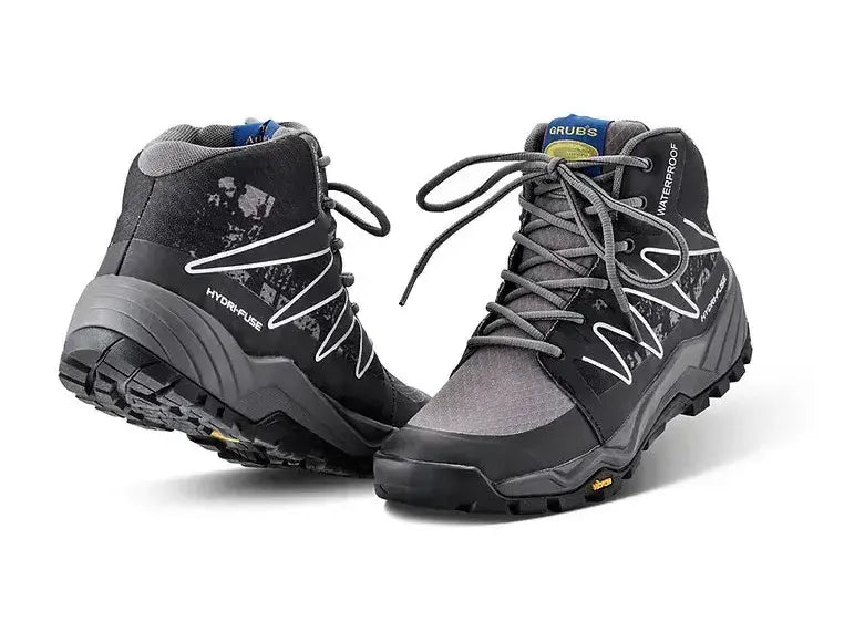 Grubs Explore Walking Laced Water-Resistant Charcoal Boot