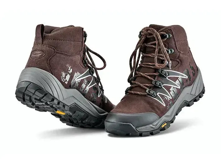 Grubs Quest Waterproof Walking Laced Mahogany Boots