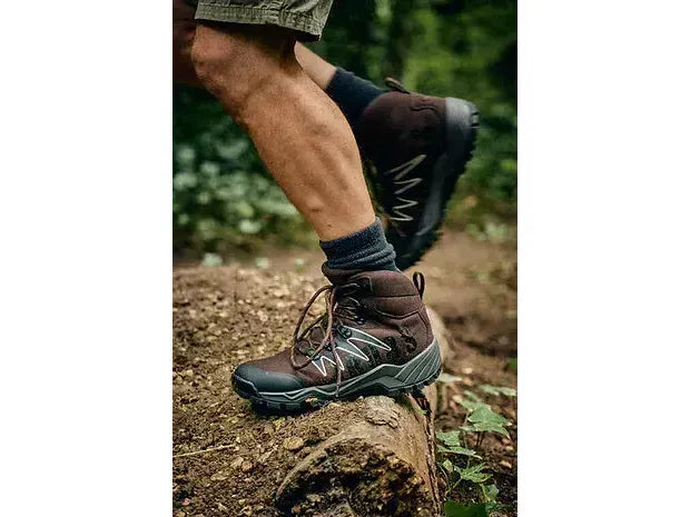 Grubs Quest Waterproof Walking Laced Mahogany Boots