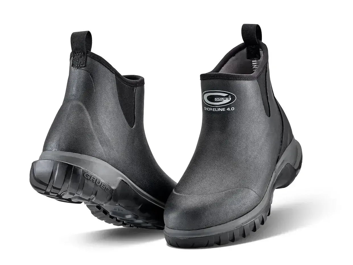 Grubs Shoreline Waterpoof Ankle Black Boots