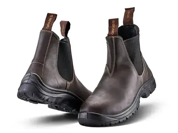 Grubs Tempest Leather Mahogany Ankle Boots