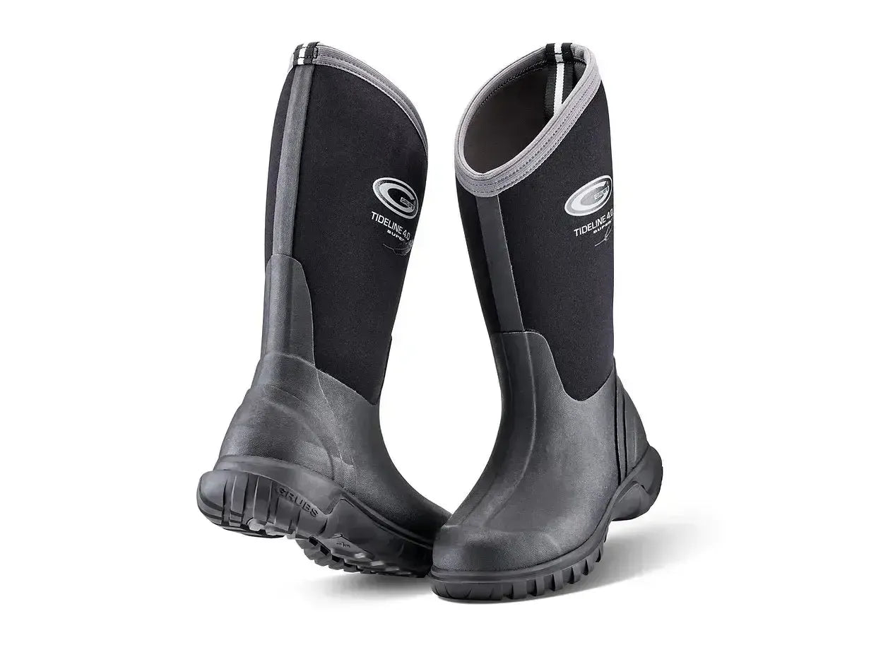 Grubs Tideline Wellington Black Youth Boots